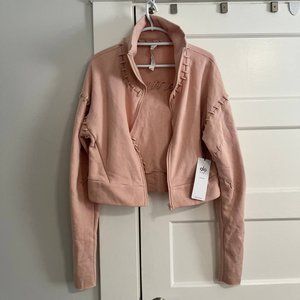 Alo Yoga Splice Jacket in dusty pink